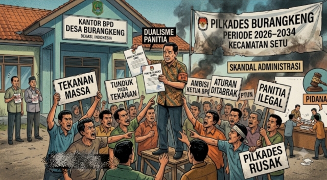 Pilkades Burangkeng Memanas, Dualisme Panitia Diduga Berawal dari Pembekuan Sepihak